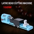 thumbnail image 2 of Small Mini Aluminum Alloy Lathe Polishing Machine Woodworking Cutting DIY Tools 150W Blue, 2 of 15