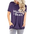 thumbnail image 2 of Hauts Mama Bear pour Femmes Manches Longues Chandail Décontracté Chandails en Molleton, 2 of 4