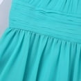 thumbnail image 7 of JanJean Kids Sleeveless Halter Neck Shiny Rhinestone Chiffon Flower Girls Dress Birthday Party Turquoise 16, 7 of 7