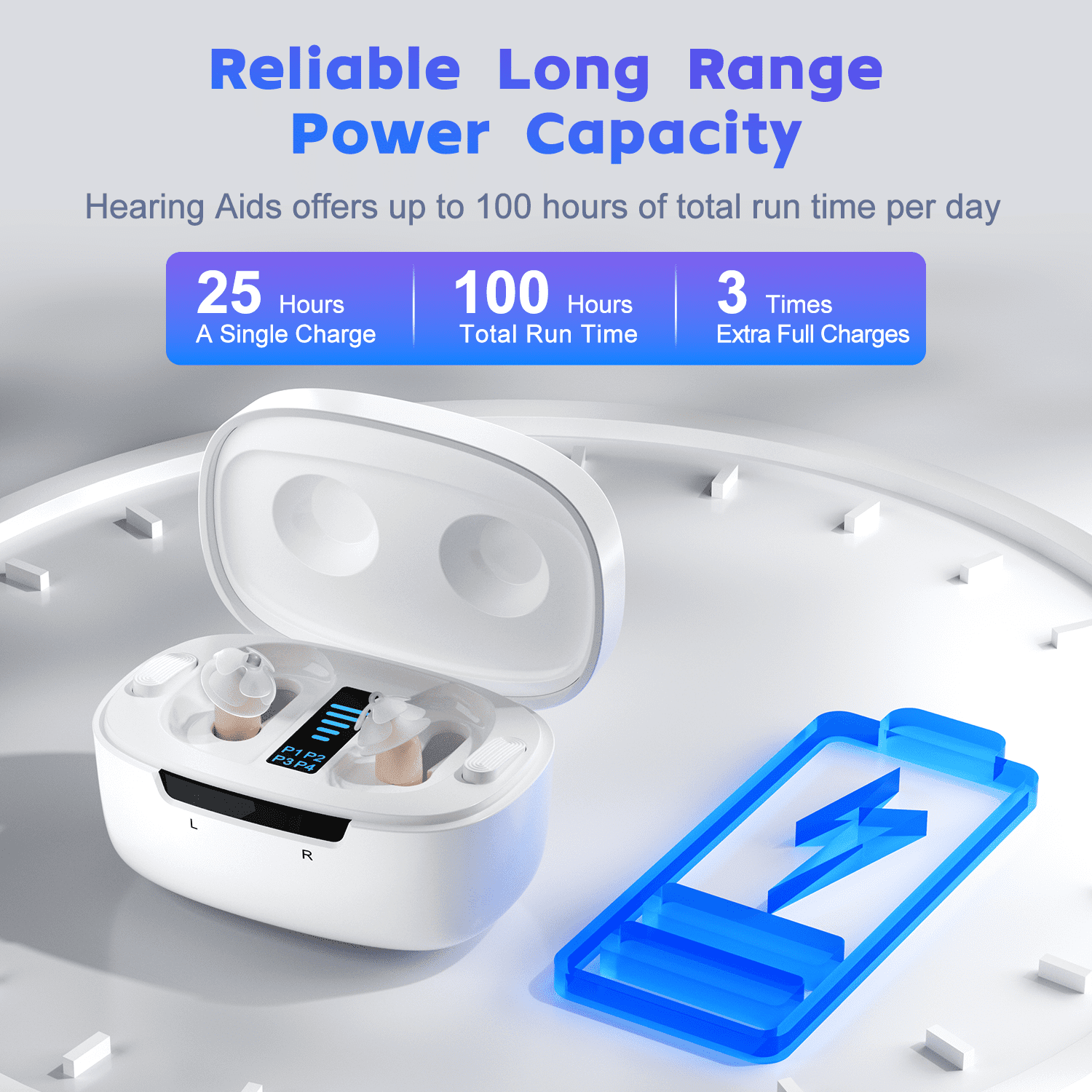 Ceretone Core One Pro Hearing Aids for Seniors Rechargeable with Intelligent Noise Reduction, Adults Hearing Amplifiers for Hearing Loss, Hearing Amplifiers with Magnetic Charging Case, Beige