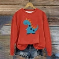 thumbnail image 2 of bbymog Boys' Fashion Graphic Pullover Sweatshirt Crewneck Long Sleeve Boys Sweatshirts Fall Casual Cute Baby Boy Clothes Red 8-9 Years, 2 of 3