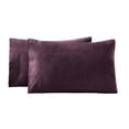 thumbnail image 2 of Superior Solid Flannel Cotton Pillowcases, Set of 2, King, Purple, 2 of 6