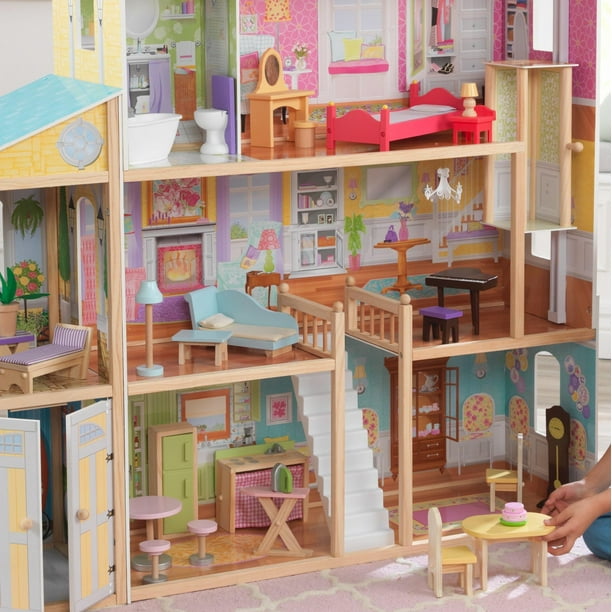 Casa de muñecas KidKraft Majestic Mansion de madera con 34