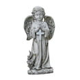 thumbnail image 1 of Estatua de ángel de resina con energía solar para jardín, decoración de cementerio, adorno de césped, regalos de jardinería, peso ligero, altura 30 cm, 1 of 8