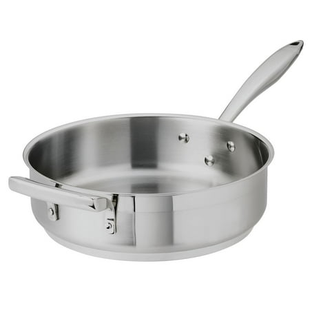 

Browne Thermalloy 4 qt Stainless Steel Straight-Sided Saute Pan with Handle - 11 4/5 Dia x 4 7/10 H