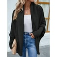 thumbnail image 5 of Women'S Cardigan Sweaters Oversized Chunky Knit Slouchy Wrap Batwing Open Front Outwear Coat Black S, 5 of 8