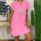 thumbnail image 2 of Sexy Vestidos Cortos de Verano para las Mujeres 2025 Moda Suelta de Ocio Vestido de Manga Corta con Cuello en V, Vestido Casual de Rodilla, 2 of 8