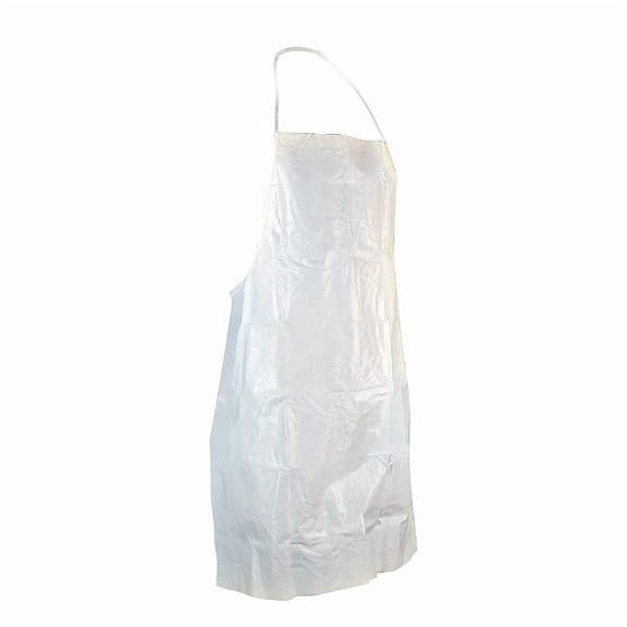Cellucap Bib Apron,Uni,Wht,Microporous Film,PK100 157