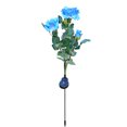 thumbnail image 1 of Luz De Noche Luz solar LED 3-Rose Flower Lawn Stake Lamps Yard Art Garden Decor (rosa), 1 of 5
