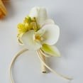 thumbnail image 2 of 2Pack Rose Wrist Flower Corsage Set Bride And Groom Corsage Bracelet Bridesmaid Pearl Leaf Wrist Flower for Wedding Party Prom Homecoming Girl Hand Flower Decoration, 2 of 9
