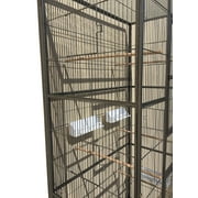 70 Rolling Extra Large Metal Bird Breeding Cage with Detachable Stand for Aviary Budgie Canary Finches Lovebirds