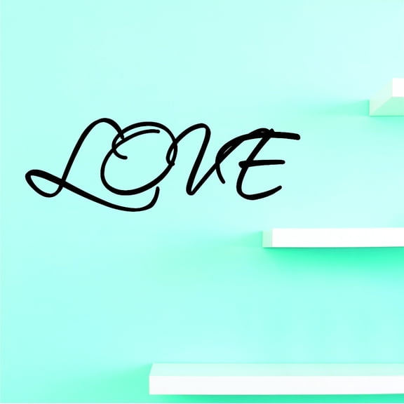 Custom Wall Decal Vinyl : Love Home Decor Picture Art 6 X 20 Inches