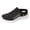 Black, variant on Womens Orthopedic Clogs Backless Walking Slides Sandals Lightweight Comfortable Mesh Athletic Nursing Driving Arch Support Mules Slip on Casual Sneakers Summer Fall Black Size 7