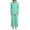 Green, variant on Amzcrzy Two Piece Sets for Women 2026 Solid Color Spring Outfits V Neck Button Down Shirt with Roll Tab Sleeves Wide Leg Pants Lounge Sets with Pockets Dressy Casual Loungewear Sets Orange 5XL