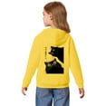 thumbnail image 4 of XAOFW Kids Hoodies Sweatshirts Adorable Cat Print Girls Kids Playful Animal Graphics Jacket Ages 3 To 14 Years Long Sleeve Hooded Stylish Cozy Party Night Pullover, 4 of 7