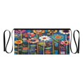 thumbnail image 7 of Yayeee Waist Apron with Pockets for Cooking Waterproof Half Server Aprons, Blue Colorful Flowers, 7 of 7