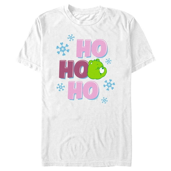 Men's Care Bears Good Luck Bear Ho Ho Ho Graphic T-Shirt