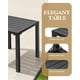 thumbnail image 4 of Mesa auxiliar cuadrada para exteriores Crestlive Products en aluminio, 4 of 8