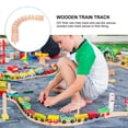 thumbnail image 3 of FENGGUIQU Replacement Train Tracks Wooden Khaki 1Pack for Classic Train Accessories, 3 of 8