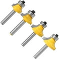 thumbnail image 2 of 4-Piece Premium Alloy Roundover Router Bits Set with 6.35mm Shank - Precision Cutting Tools for Trimming Machines, Ergonomic Design for Clean Edges and Safe Operation, R Corner Cutter Kit (1/4X1/2, 2 of 5