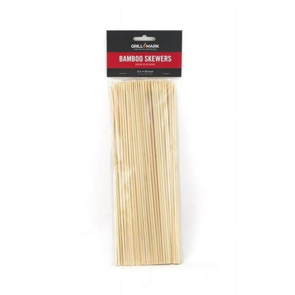 10 in. Brown Bamboo Skewer, 100 Count