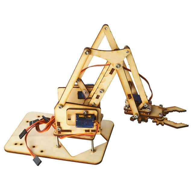 Garra de robot NikouMX brazo mecánico robótico de madera 4 DOF