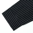 thumbnail image 4 of JAJAHO Men's Striped Stand Collar Shirts Button Up Shirt Long Sleeve Regular Fit Business Casual Wear Lightweight Fall Spring Trendy Tops, 4 of 9