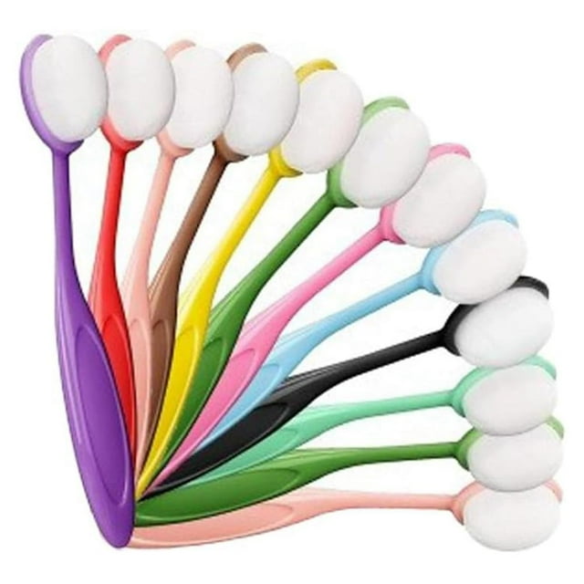 12pcs Colored Ink Blending Brushes, Crafting Ink Background Blender For Blender Paper Stencil, Painting, Drawing