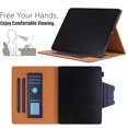 thumbnail image 3 of TECH CIRCLE for Apple iPad Pro 13-Inch M4 Case 2024, PU Leather Folio Case with Auto Sleep Wake & Stand Function, Built-in Pencil Loop & Card Slots & Pocket, Protective Durable Slim Cover, Brown, 3 of 7