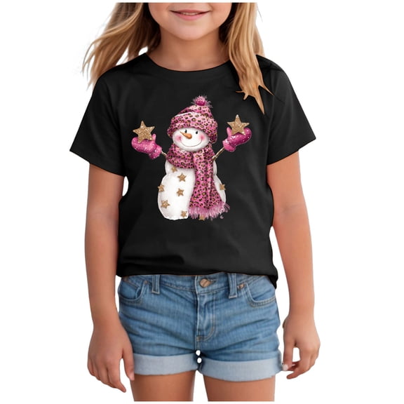 UYYX Shirts For Girls 10-12 Girl Shirts Size 10-12 Girls Short Sleeve T Shirts Kids Summer Tops Crewneck Tees 7-8 Years