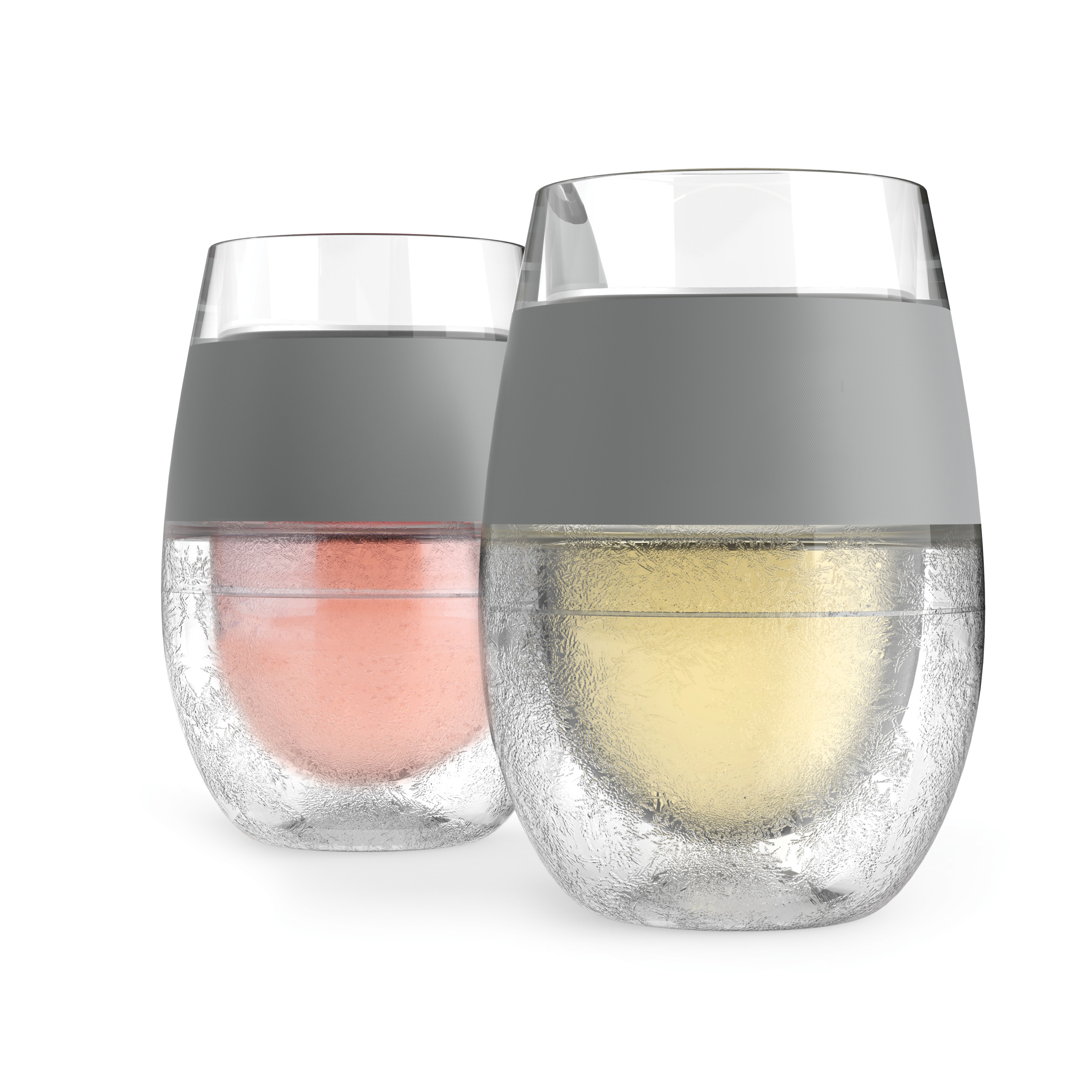Wine FREEZE Cooling Cup in Grey (1 pack) by HOST