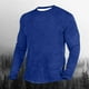 thumbnail image 1 of pstuiky camisa de manga larga para hombre, Camiseta de manga larga para hombre con cuello redondo y color liso. top de hombre xxxl, 1 of 3