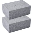 thumbnail image 1 of CHAO Piedra de limpieza para barbacoa, 2 piezas de ladrillo de limpieza para parrilla, bloque de parrilla para limpiar parrillas o parrillas, piedras desincrustantes reutilizables, limpiador de ladril, 1 of 5
