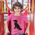 thumbnail image 3 of Tee Hunt Missing Sock Dept. Youth T-Shirt Funny Flat-Coated Retriever Kids Grey, Pink, X-Large, 3 of 5
