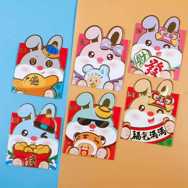 Maoww Rabbit Year Q Edition Red Envelope Bag