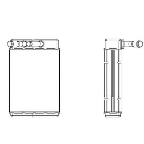 Front Heater Core - Compatible with 1978 - 1987 Buick Regal 1979 1980 1981 1982 1983 1984 1985 1986
