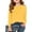 Yellow, variant on YOUYEDIAN Yellow Shirts for Girls 2025 Winter Fall Long Sleeve Top Crewneck Loose Fit Pullover Trendy Clothing Yellow 8-9 Years
