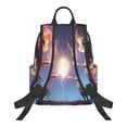 thumbnail image 2 of Naloa Dreamy Forest Elf Print Lightweight DayBackpack Suitable for school, work, shopping, travel, etc., 2 of 5