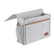 thumbnail image 1 of Almacenamiento colgante junto a la cama, revistero multifuncional, organizador grande junto a la cama, Gris claro, 1 of 9