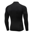 thumbnail image 3 of NoxwB Men's Fall Winter Compression Workout T-Shirts Quick Dry Elasticity Muscle Fit Turtleneck Long Sleeve Pullover Fitness Gym Undershirts Black L, 3 of 3
