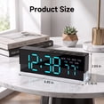 thumbnail image 3 of DAYBETTER Digital Clock, Desk Clock with Dual Display Modes, 3-Level White Ambient Light & Dimmable Backlight, Alarm Clock for Bedroom, Office, 3 of 6