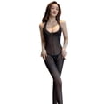 thumbnail image 4 of Medias sexys abiertas medias negras gratis sexy de una pieza calcetines de rejilla transparentes cama pasión tentación, 4 of 6