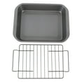thumbnail image 2 of Nonstick Roasting Tray, Roasting Pan Rectangular Heat Resistant with Rack for Kitchen, 2 of 7