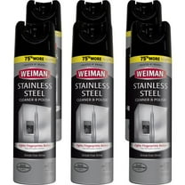 WEIMAN Stainless Steel Cleaner and Polish 17 oz Aerosol, 6/Carton