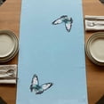 thumbnail image 5 of Spring Tulip 90 Inch Table Runner, Pastoral Rustic Chic Butterfly Floral Farmhouse Dresser Scarf Cotton & Linen Tablerunner for Dining/Kitchen Island/Holiday Party Décor 13" x 90", 5 of 9