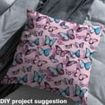 thumbnail image 2 of Feelyou Dreamy Butterfly Fabric by the Yard 1 Yard, Pink Blue Sewing Fabric, Kawaii Animal Home Decor Fabric by the Yard, Ultra Soft Home Decor, 2 of 6