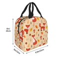 thumbnail image 4 of Kdxio Cute Foxes Print Insulated Lunch Bag,Reusable Tote Lunch Box for Women Men,Leakproof Cooler Lunch Bags for Work Office Travel Picnic, 4 of 6
