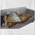 thumbnail image 6 of Willow Tree Soft Flannel Fleece Blanket, Romantic Cartoon Illustration of Weeping Braches Wild Tiny Flowers and Grasses, Cozy Plush for Indoor and Outdoor Use, 60" x 80", Multicolor, by Ambesonne, 6 of 6