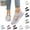 Gray, variant on Mfakffe Orthopedic Shoes for Women Summer Casual Non Slip Slip on Arch Support Sneakers Dressy Lightweight Mesh Closed Toe Shoes (Black)