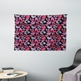 thumbnail image 1 of Love Tapestry, Silhouette Hearts Pinkish Romantic Shapes Valentines Day Celebration Happy Cheerful, Wall Hanging for Bedroom Living Room Dorm Decor, 60W X 40L Inches, Multicolor, by Ambesonne, 1 of 2
